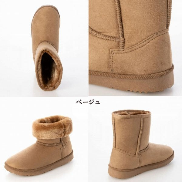ムートンブーツ 洗える 3cm インヒール あったか ボアブーツ 2WAY (3it80)