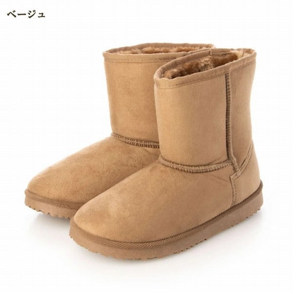 ムートンブーツ 洗える 3cm インヒール あったか ボアブーツ 2WAY (3it80)