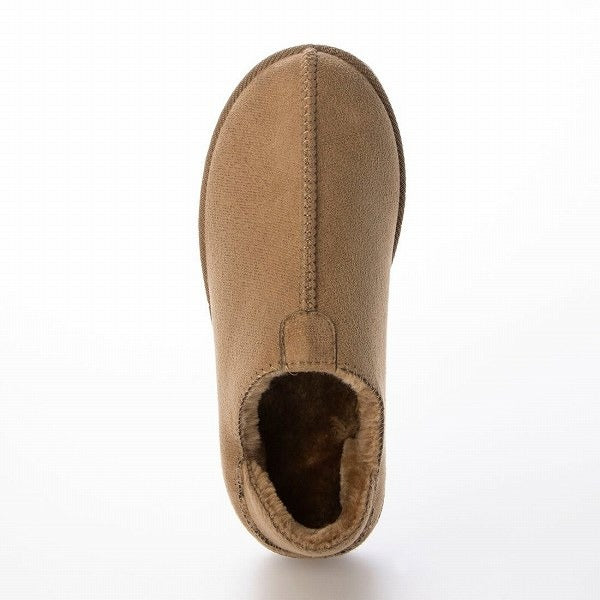 レディース フェイクムートン スリッポン 踵踏める スリッポンシューズ ファーサンダル あったかスリッパ ルームシューズ (3it91)