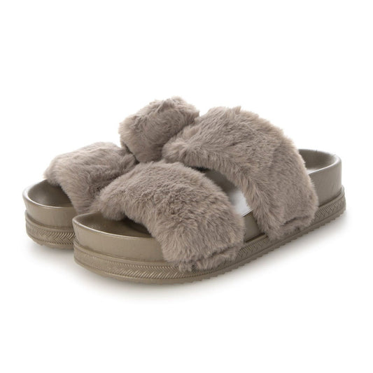 イタリコ ITALICO フラットソール ファーサンダル (67it770 グレー)