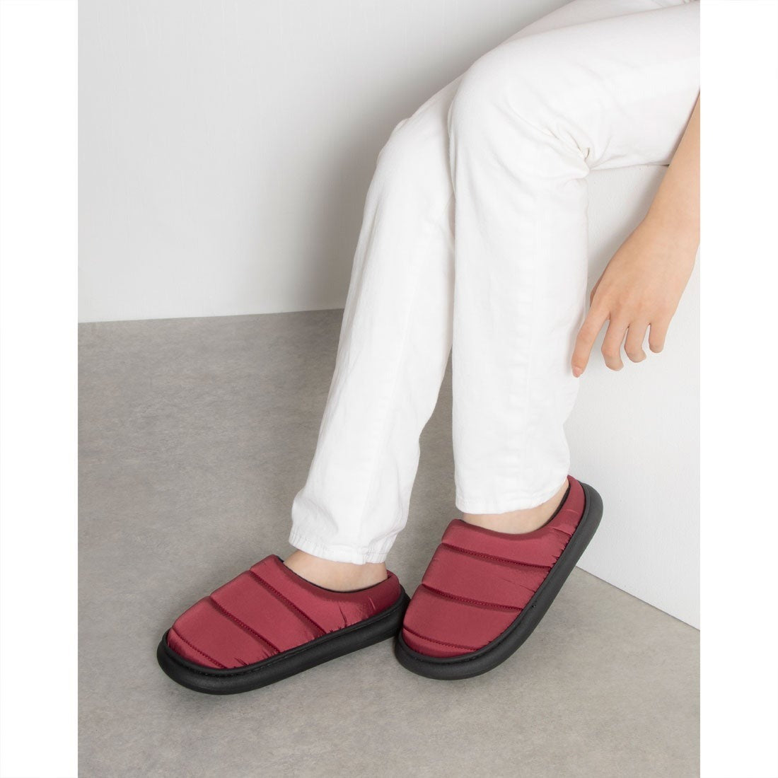 ダウンサンダル レディース ダウンスリッパ あったかスリッパ ルームシューズ (lds23it52)