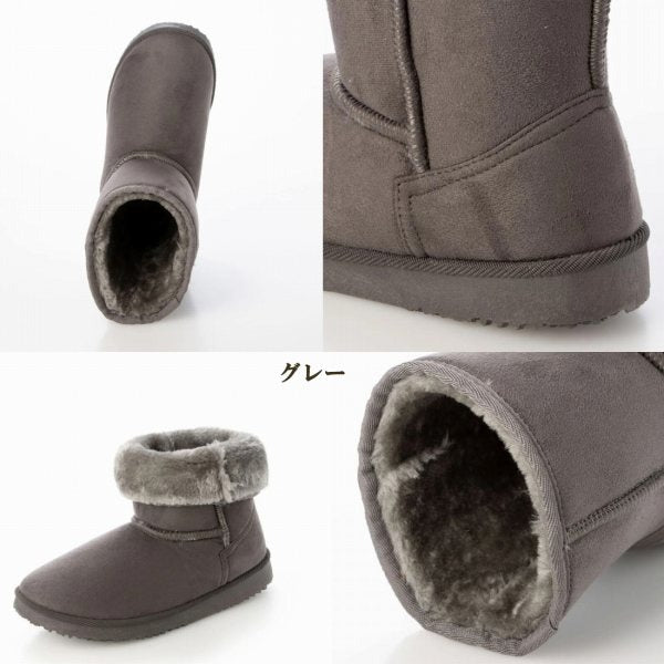 ムートンブーツ 洗える 3cm インヒール あったか ボアブーツ 2WAY (3it80)