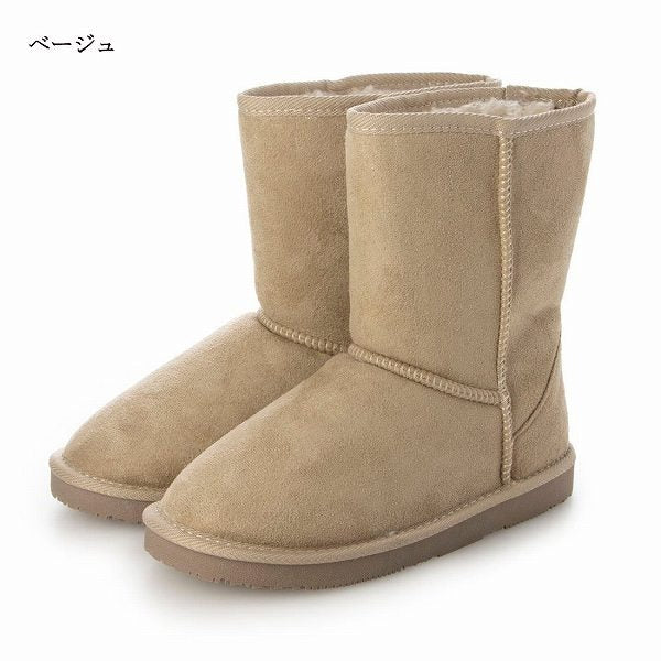 レディース ムートンブーツ ミドル丈 あったか ファーブーツ (20it51 )