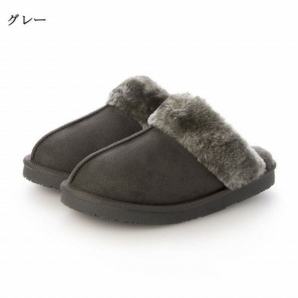 イタリコ ITALICO あったか ファーフラット サボ スリッパ サンダル  (20it54 )